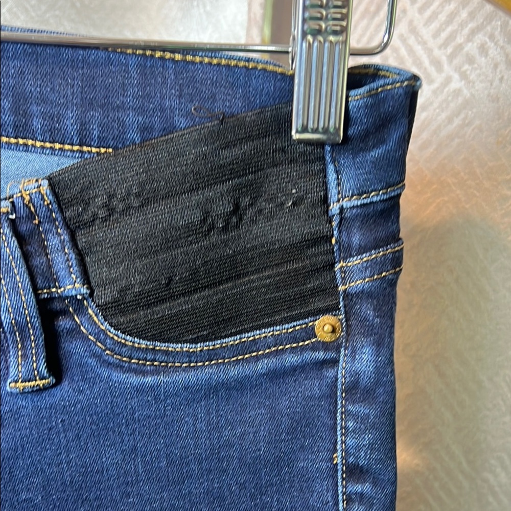 J Crew Maternity Toothpick Size 26 Dark Wash Stretch Skinny Jeans Ankle. (ord48) - Picture 12 of 13